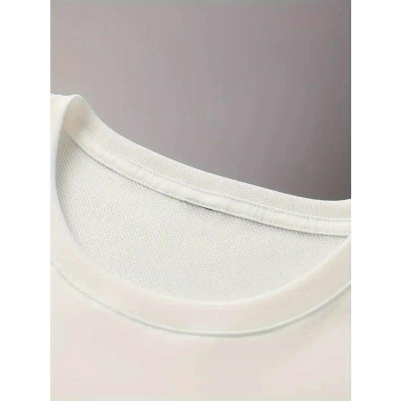 European Sizes Cartoon Bear Pattern Printing, Men'S Casual T-Shirt,Short-Sleeved Shirt In Spring And Summer, Stylish And Versatile.