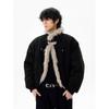 2025 Winter Retro Distressed Mountain Eagle Cotton Coat: Unisex Loose Fit with Warm Fur Collar
