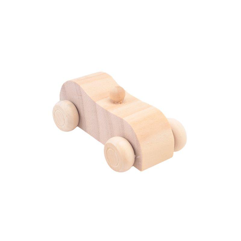 M-Modern-18 Pack DIY Wood Car Unfinished Wooden Cars To Paint Wooden Craft Cars For Home Activities Craft Projects Family D