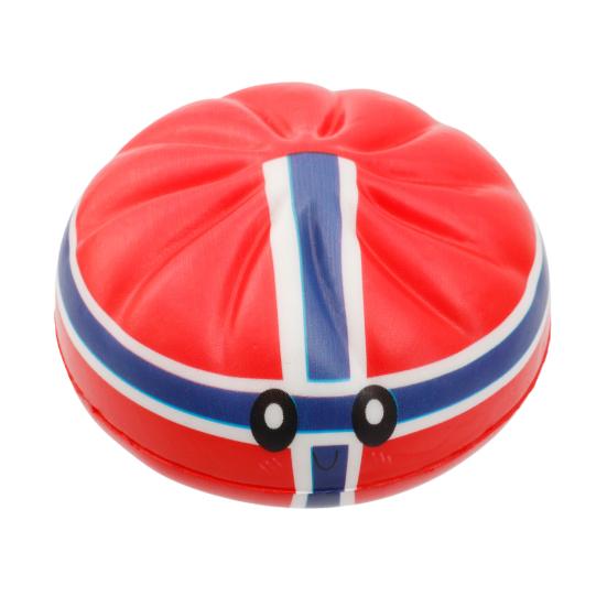 1/6Pcs Cartoon Dumpling Stress Relief Toy Anti-anxiety Flag Pattern Steamed Bun Squeeze Fidget Toy Hand Relaxation Decompression Gadget D