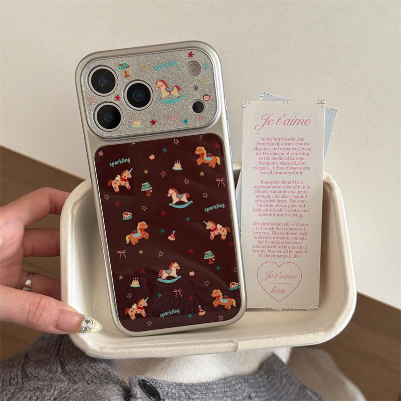 

Electroplated Star Pony Case for iPhone 17/16 Pro Max/15/14 - Luxurious Feel iPhone 17 Pro Max