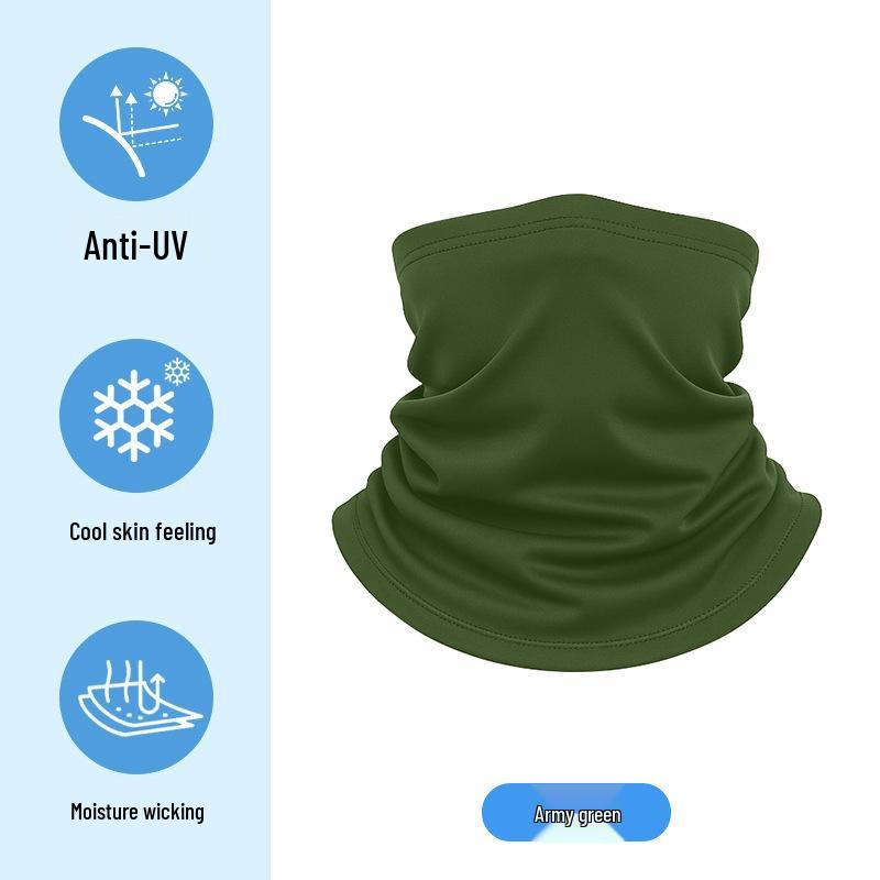 Dětský letní kreslený nákrčník z ledového hedvábí - UV ochrana a multifunkční šátek na hlavu pro cyklistiku