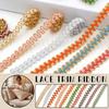 25 Yards Woven Lace Ribbon Centipede Braided Lace Trim DIY Craft Curtain Upholstery Sofa Pillow Clothes Sewing Accessories