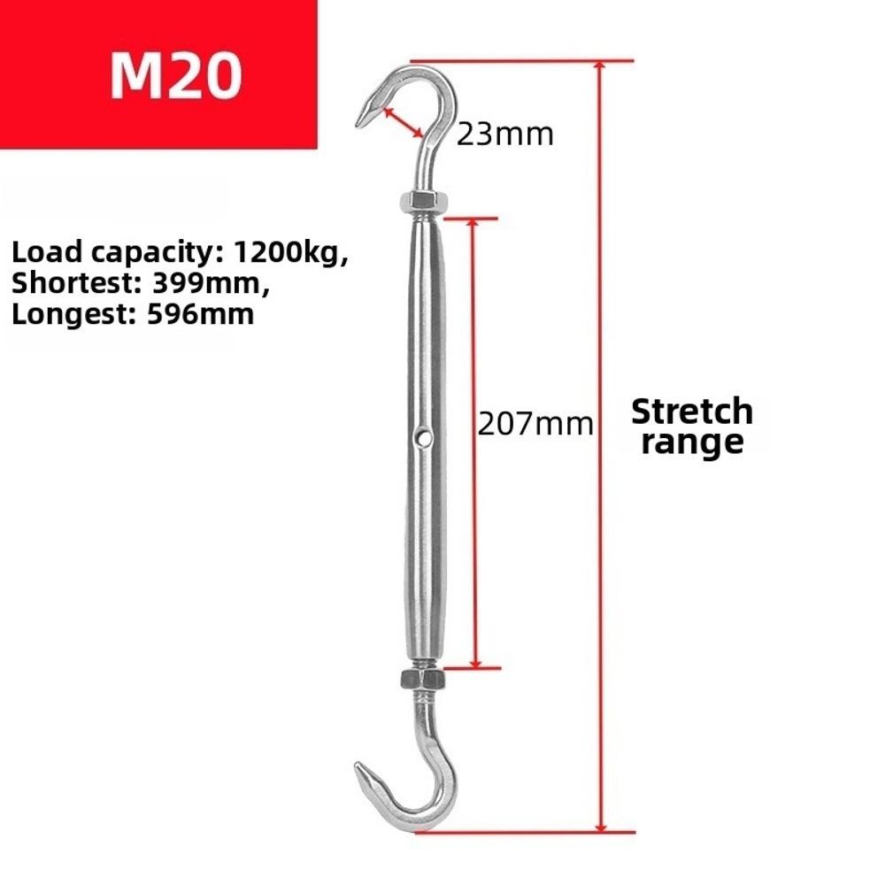 304 Stainless Steel CC Close Type Turnbuckle Adjustable Turnbuckle Tightener Outdoor Hardware