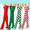 Dicke, kniehohe Socken aus Baumwollmischgewebe für Damen, dehnbar, einfarbig, gestreift, im europäischen und amerikanischen Stil