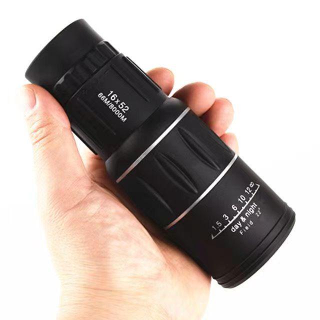 High-Definition 16X52 Monocular Telescope with Night Vision & Smartphone Photography for Outdoor Use