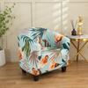 Elastic Printed Semi-circular Sofa Cover  All-inclusive Semi-circular Cafe Chair Cover  Internet Cafe Hotel Sofa Chair Cover