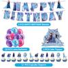 Anime Frozen Themed Birthday Party Decoration Elsa Anna Cartoon Balloon Banner Take Photos Paper Glasses Props Party Supplies