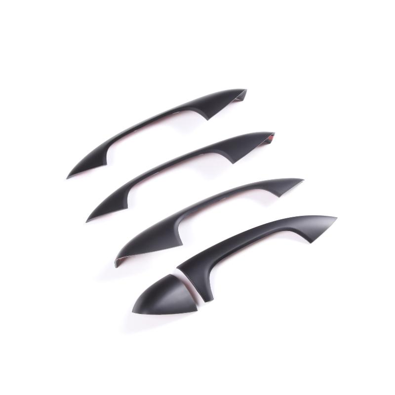 For Mercedes Benz A B C E Class W177 V177 W247 W213 X253 W205 2016-22 ABS Carbon Fiber Car ABS Chrome Door Handle Cover Trim LHD