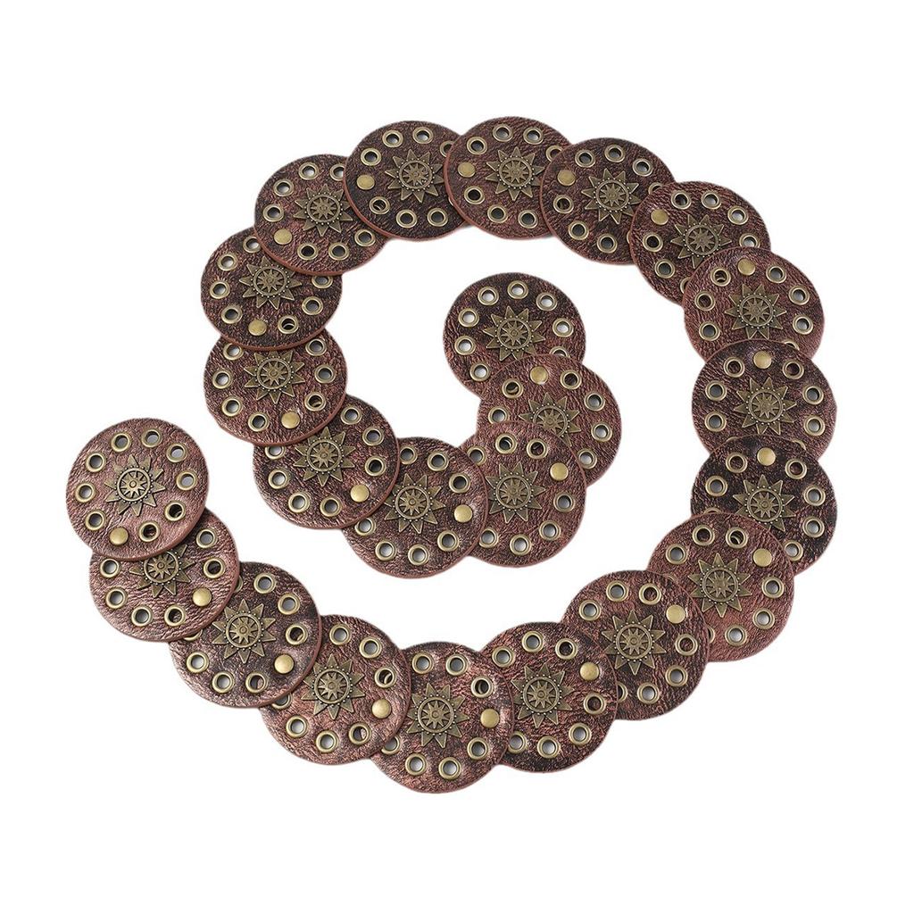 Hollowed Corset Belt Aesthetic Rivet Studded Belt Ethnic Belt Y2K Girl PU Leather Waistband Girl Western Waist Ornaments