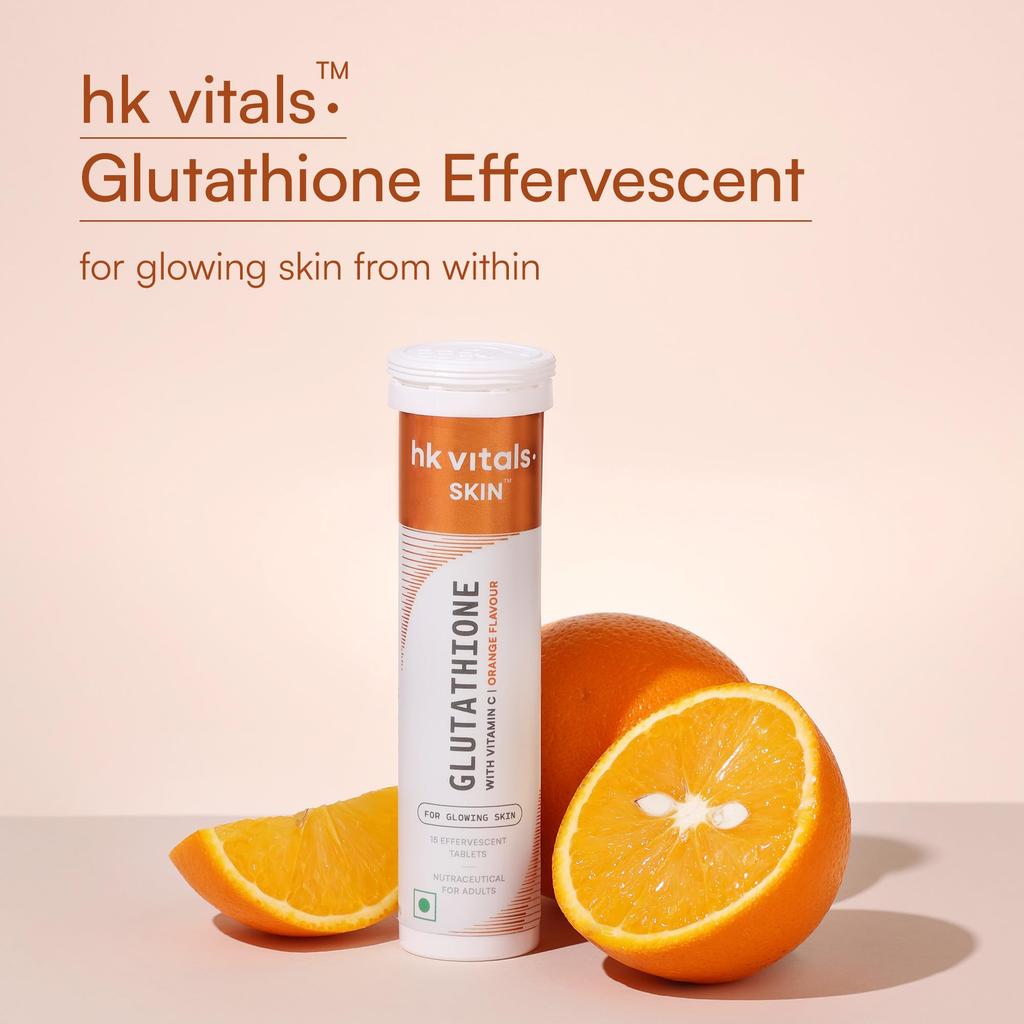 Hk Vitals Glutathione, Orange, 15 Effervescent Tablets