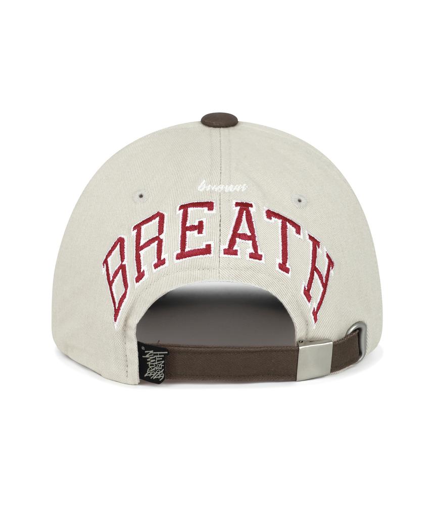 BROWNBREATH Coloration Flat Visor Cap - Ivory
