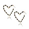 Fashionable Heart Shaped Alloy Earrings For Women Minimalist Street Design Chic
