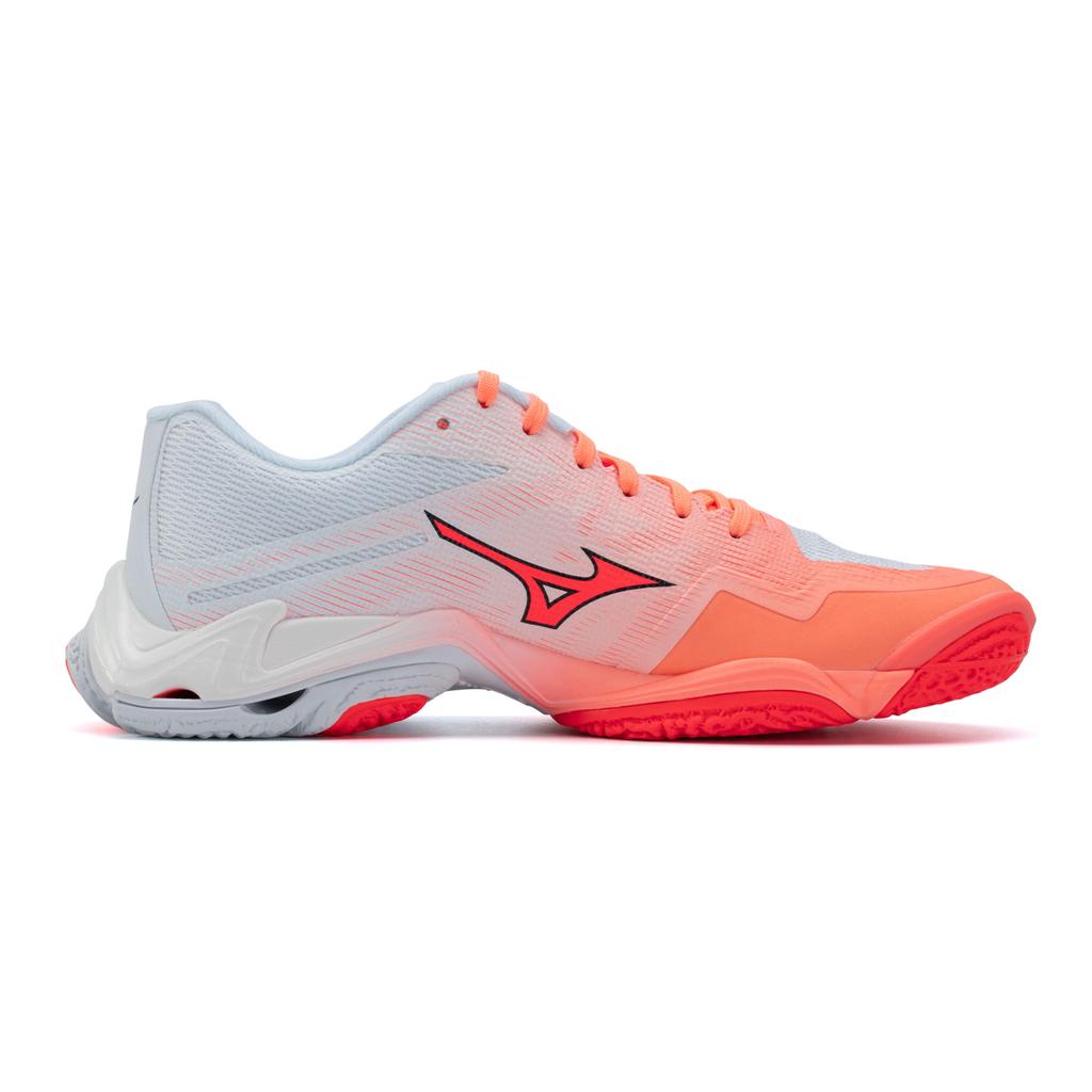 Mizuno Wave Lightning Volleyball Shoes Unisex Low Top Orange/White V1GA260080