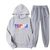 Trapstar Streetwear Hooded Fleece Sweatshirt Casual Sport Two-Piece Set for Men & Women