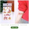 Ruikalong Glitter Animal Tattoo Stickers for Kids - Cartoon Dinosaurs, Water Transfer