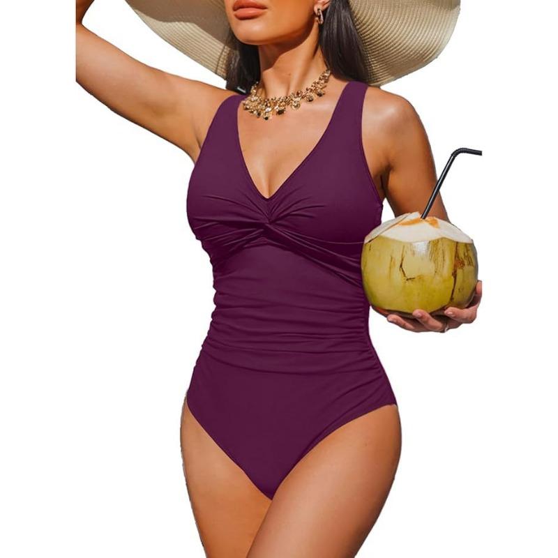 New Popular One-piece Bikini Sexy Leopard Print Splicing European and American Thin Waist Swimsuit Swimsuit