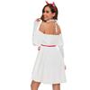 White Snowman Barbie Christmas Dress, Christmas Dress Cos Christmas Snow Elf, Christmas Costume