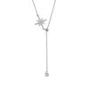 925 Silver Star Necklace Geometric Pendant Choker Birthday Gift Exquisite Jewelry Simple Charm Party