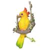 Cute Hanging Swing Parrot Figurine Chinese Style Resin Parrot Statue Ornament Elegant Exquisite Bird Sculpture
