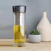 THERMOS Double-Layer Glass Tea Infuser Bottle 400ml