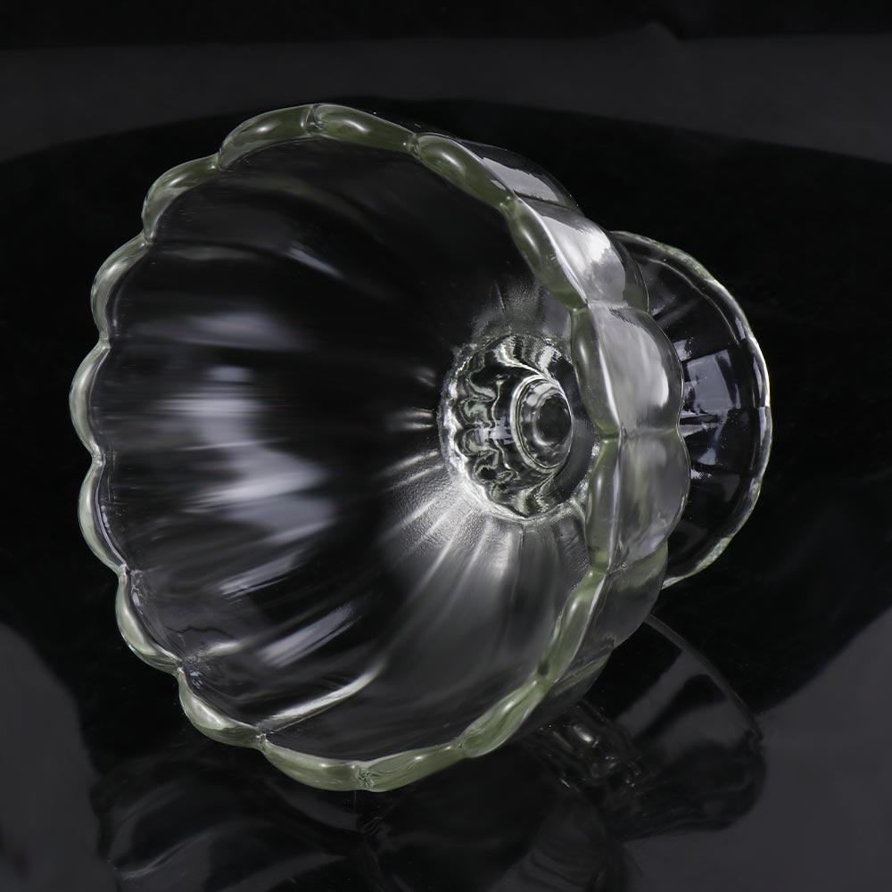 Flowers Shape Cocktail Glass Transparent Goblet Dessert Cup Pudding Cups Cold Drink