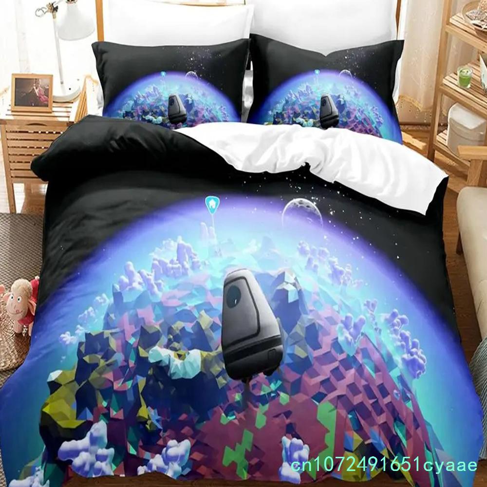 Astroneer Bettwäsche-Set Einzelbett Twin Full Queen King Size Bettwäsche-Set Aldult Jungen Schlafzimmer Bettbezug-Sets 3D-Druck Spiel Bettlaken-Set