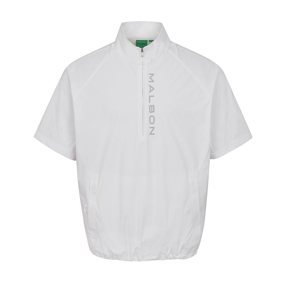 MALBON GOLF Performance Short Sleeve Anorak White (Man)