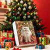 Cat Advent Calendar 2025 24 Days Christmas Countdown With 24 Different Breeds 2D Acrylic Cute Kitten Christmas Tree Ornaments