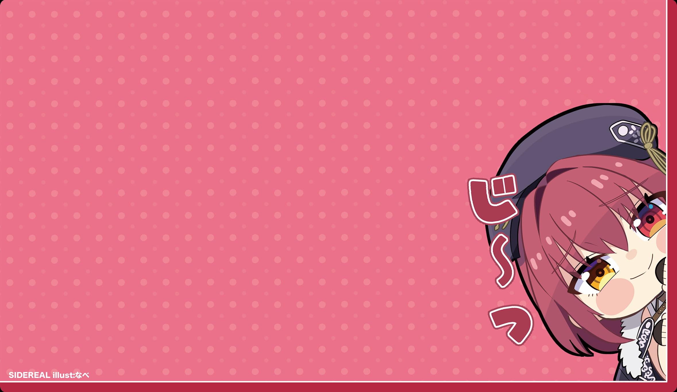 

SIDEREAL Коврик для игры Hololive Houshou Marine/иллюстрация Nabe розовый