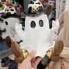 Halloween Cowboy Ghost Statue Cute Desktop Cowboy Ghost Ornaments Halloween Ghost Resin Crafts for Shelf Table Centerpiece Home Party Decor