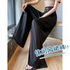 175 Pantalon Casual Large Style Chinois à Boutons Grenouille pour Femmes Hautes - Été Ample Longueur Cheville Design Amincissant