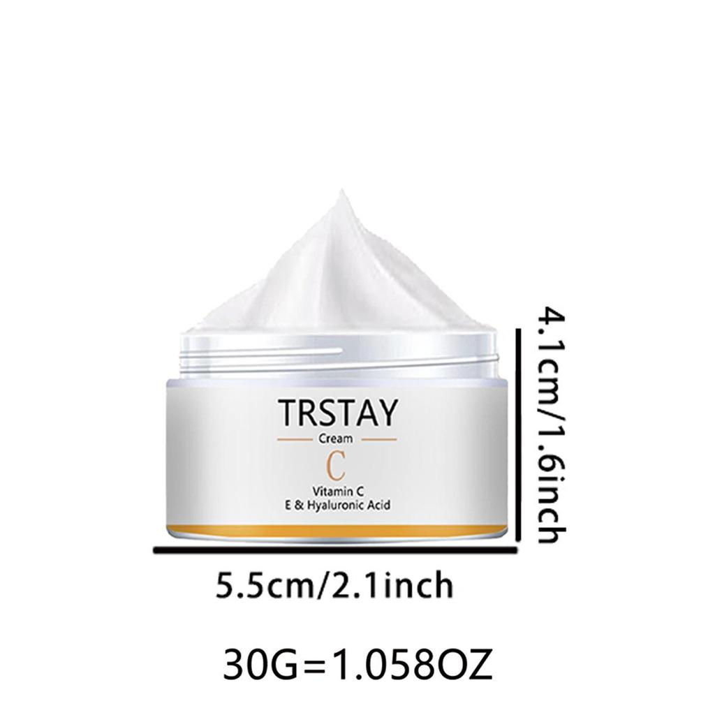 Krém na obličej, krém s vitamínem C, E a kyselinou hyaluronovou, antioxidant, bělící a rozjasňující hydratační krém