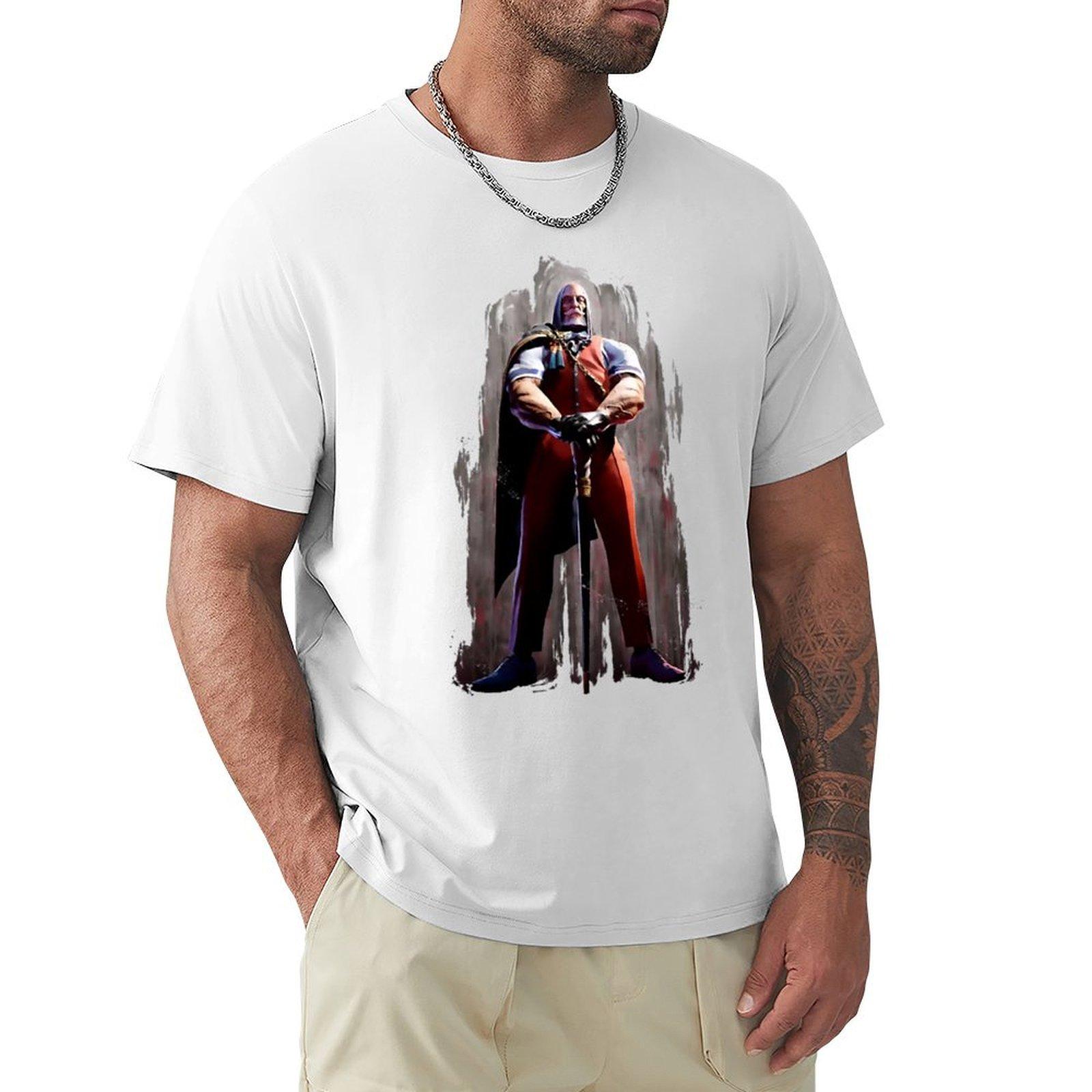 Street Fighter 6 JP TShirt new edition blacks anime clothes t shirts for men S