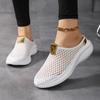 Jedna pedálová lenoška hlava poloviční pantofle dámské nošení síťovina dámské chladivé pantofle velká velikost pohodlné sportovní poloviční