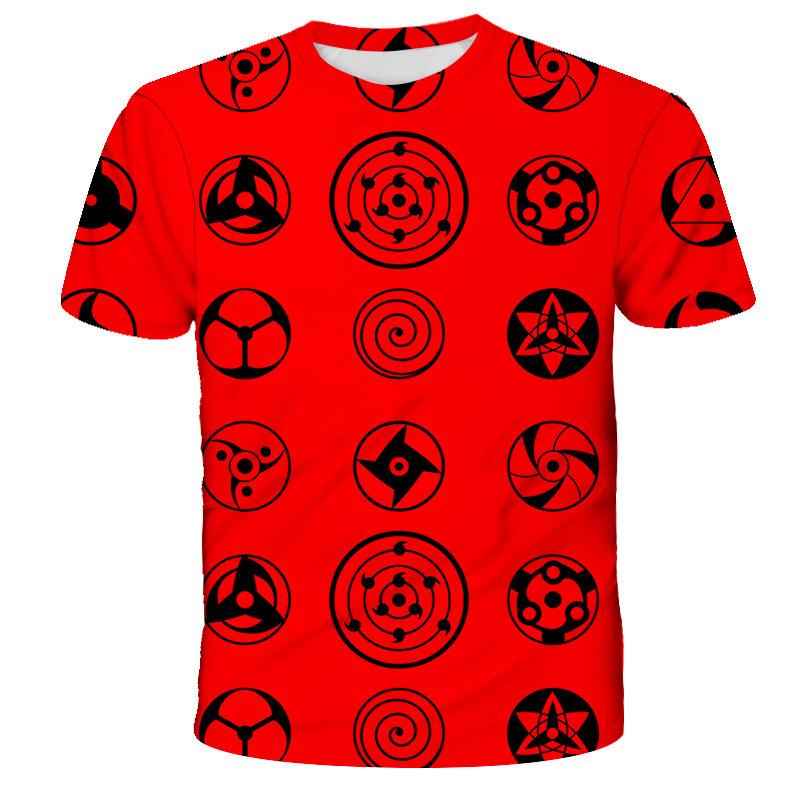 Anime Naruto Summer Men's T-shirt 3D Digital New Casual T-shirt