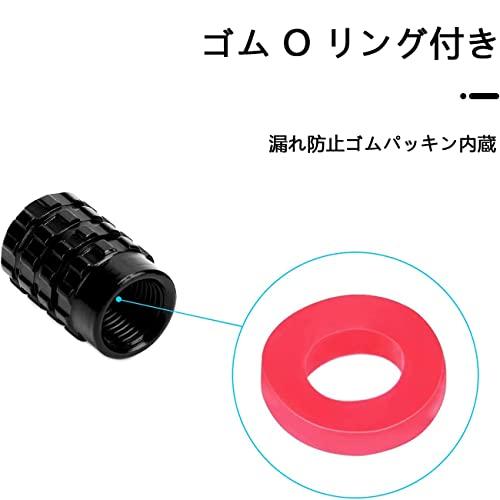 Krytky ventilků Honda, Prémiová slitina, Auto, Automobil, Motocyklové ventilky pneumatik, Balení po 4 kusech (Honda, Černá)