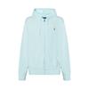 Polo Ss23 Solid Color Logo Embroidered Zip-Up Hoodie Men Hoodies Light-Blue 710706348-012