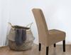 Cover Chair Velvet Dark Beige Camel Size L Large High Backrest 70Cm