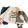 Boys' Fleece-Lined Lambswool Winter Jacket - Thickened Toddler One-Piece Fur Top