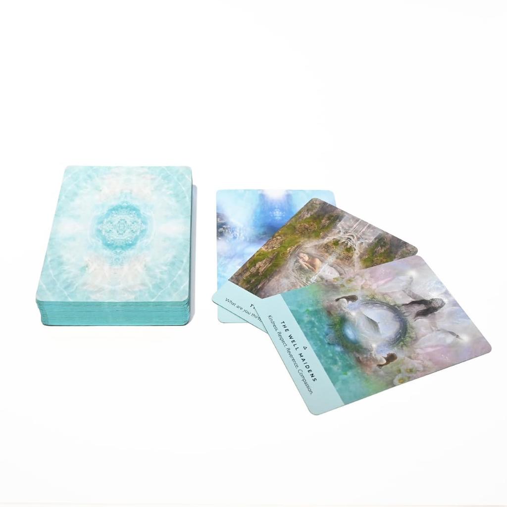 Healing Water Oracle [New Edition] Japanese Instruction Manual Included Divination Oracle Cards Blue Edge (Oracle Card Series)