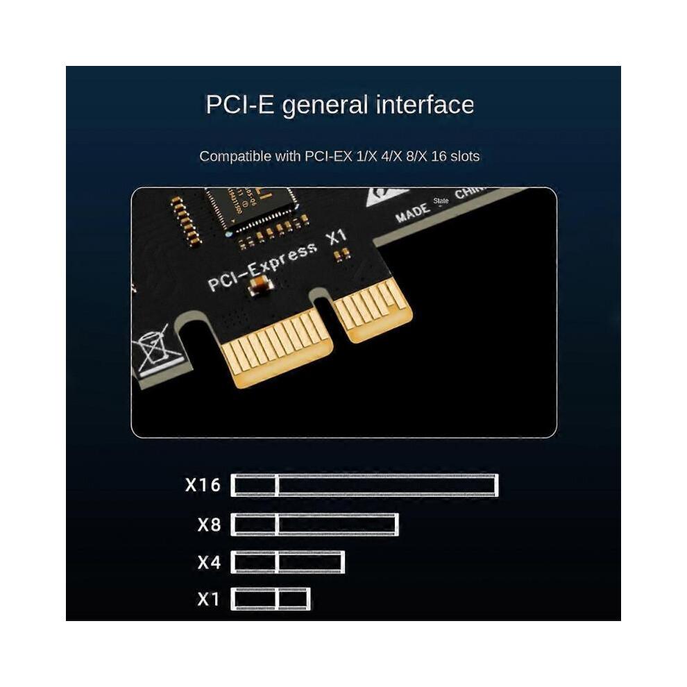 USB 3.2 och Typ C PCI-E expansionskort PCIE till USB-kontroller 6 portar + 2 portar USB-C 3.2 PCI-E kort A