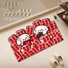 Red Double Happiness Wedding Non-Slip Quick-Dry Diatomaceous Earth Bathroom Floor Mat
