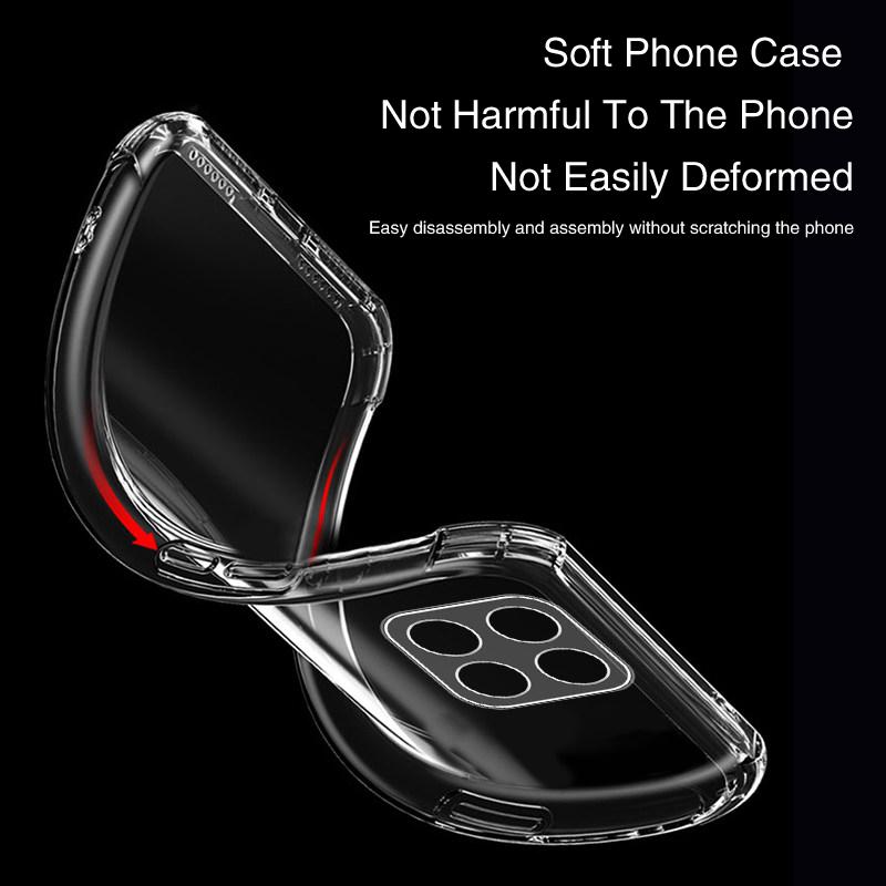 Transparent Soft Phone Case for Honor X7D 400 Smart 5G Luxury High Qualtiy Airbag Shockproof Silicone Lens Protective Back Cover