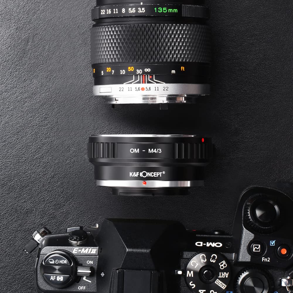 CONCEPT Direct Store Mount Adapter OM Mount Lens Adapter Mount Micro Four Thirds Mount Conversion Adapter Ring Olympus Compatible OM Lens to Micro
