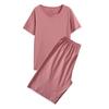 Set Pigiama Manica Corta 100% Cotone - Maglia Traspirante Estiva per Uomo e Donna