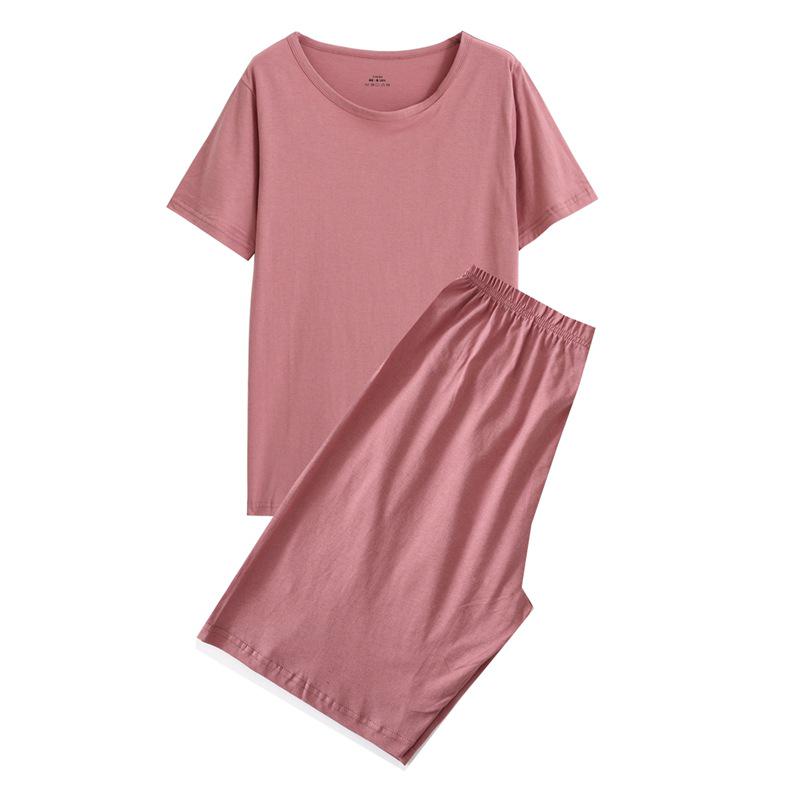 Set Pigiama Manica Corta 100% Cotone - Maglia Traspirante Estiva per Uomo e Donna
