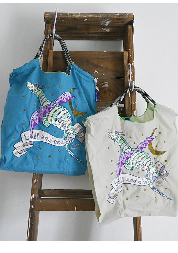 Ball & Chain Authentic Large D.DRAGON Shopping Bag (TURQUIOISE, L) 313113