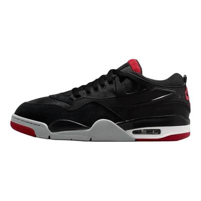 Air 4 RM Bred Men Sneakers Black Varsity-Red Wolf-Grey FQ7939-061
