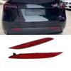 2Pcs Rear Bumpers Reflector Car Tail Marker Lights Lens Trim 1034342-00-C 1034343-00-C for  16-23